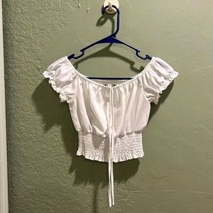 Women’s Off the Shoulder White Blouse Size XS